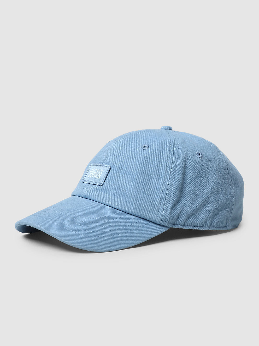 Blue Embroidered Badge Baseball Cap