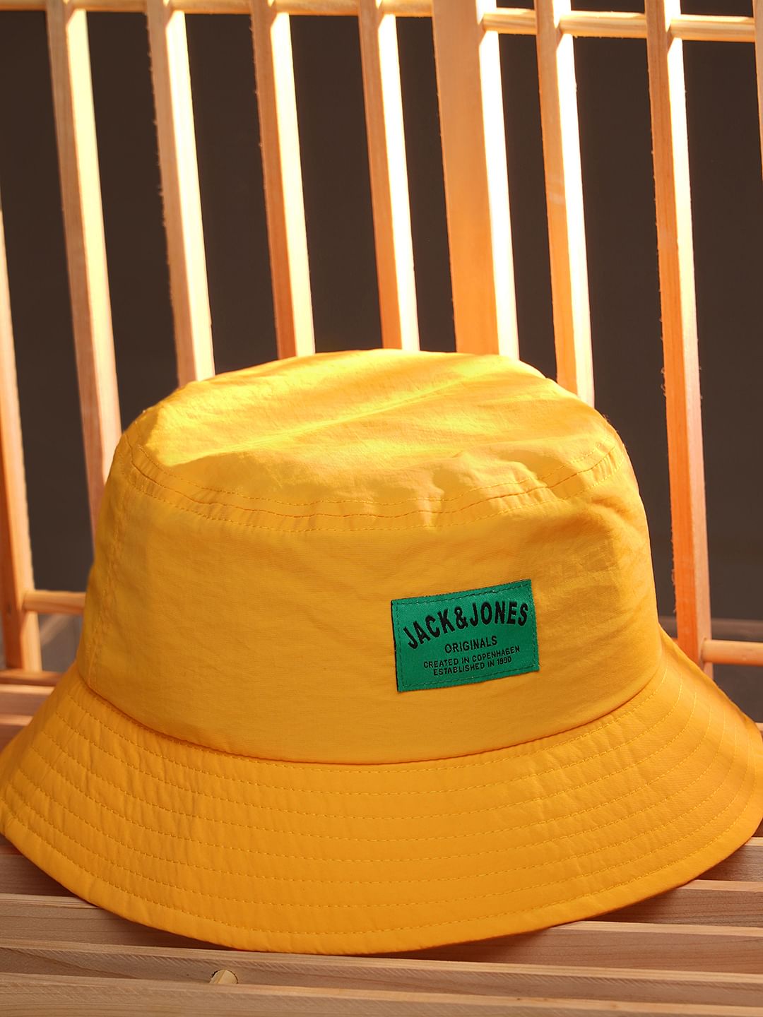 Orange Patch Branding Bucket Hat