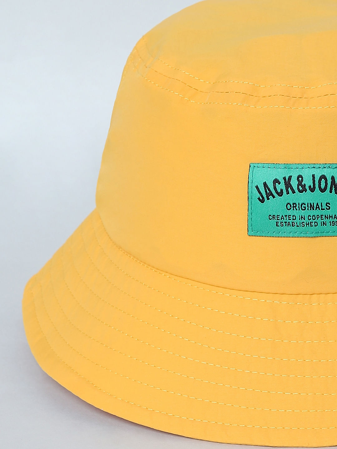 Orange Patch Branding Bucket Hat
