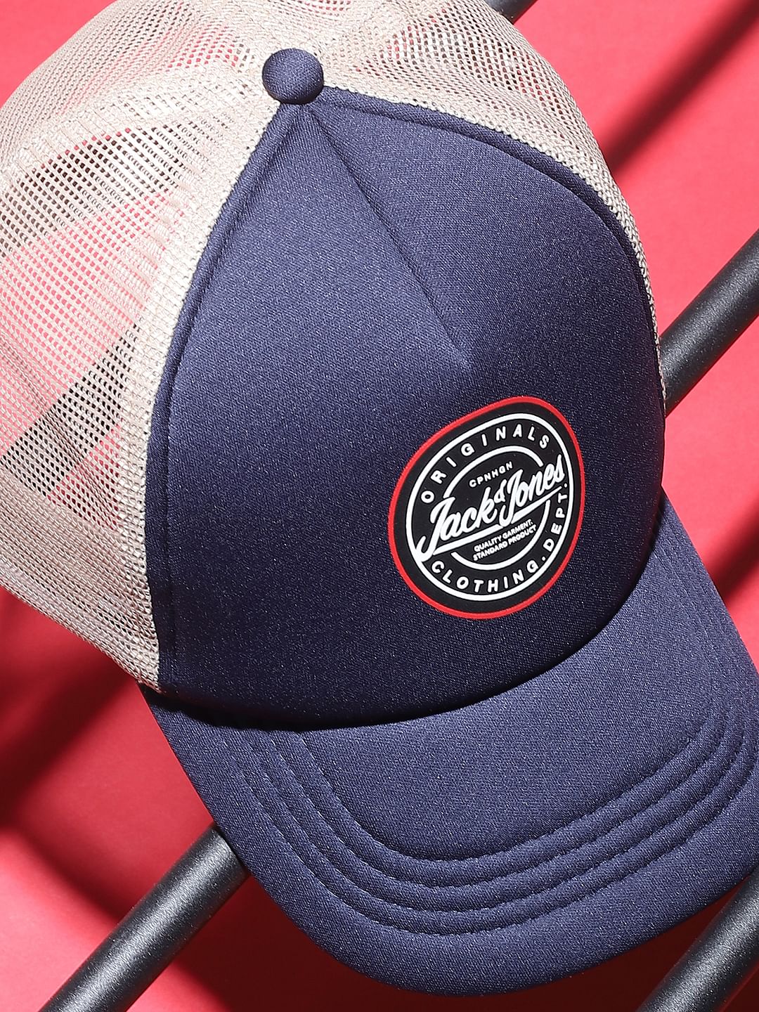 Blue Patch Branding Mesh Baseball Cap - ONE