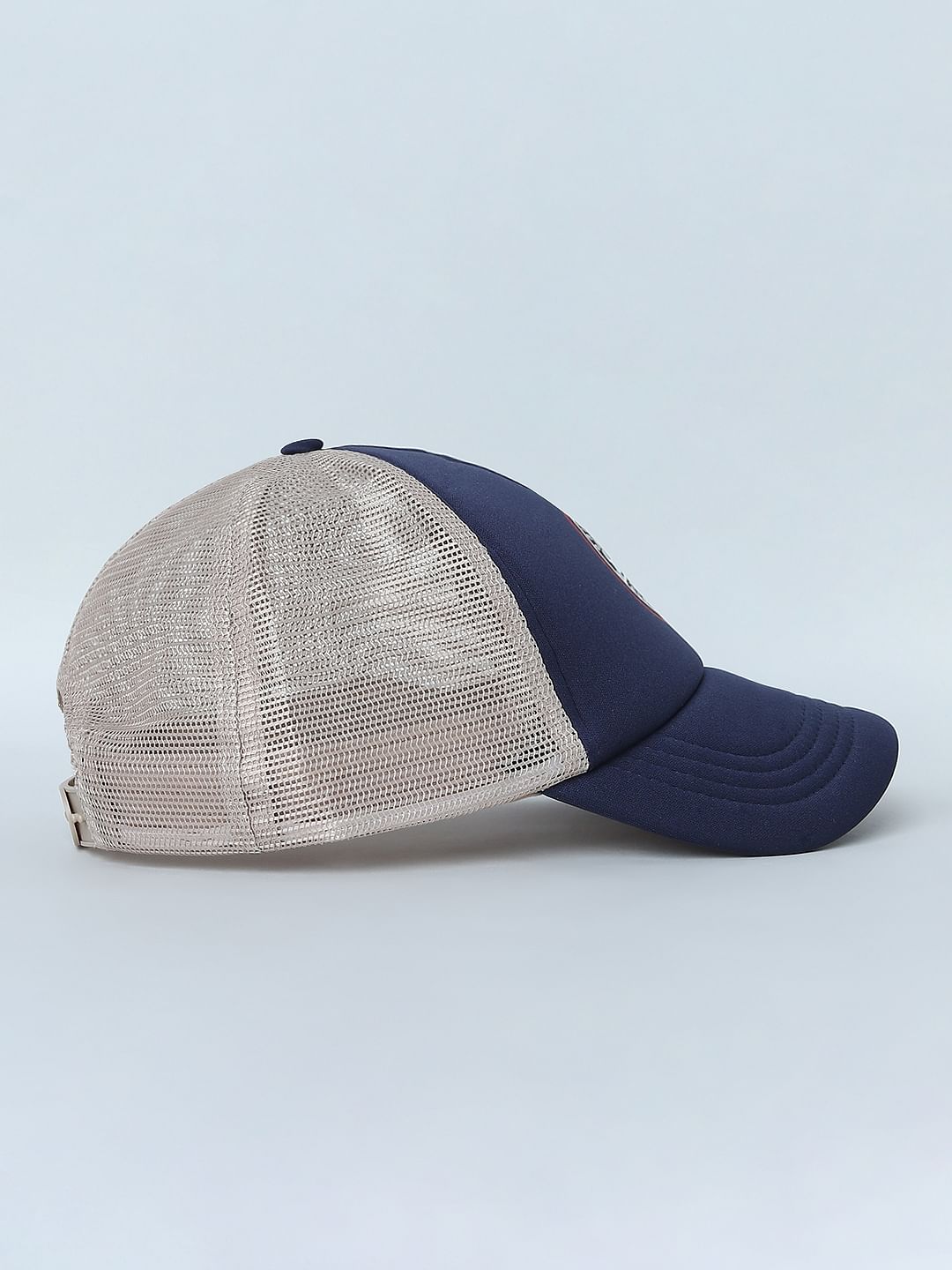 Blue Patch Branding Mesh Baseball Cap