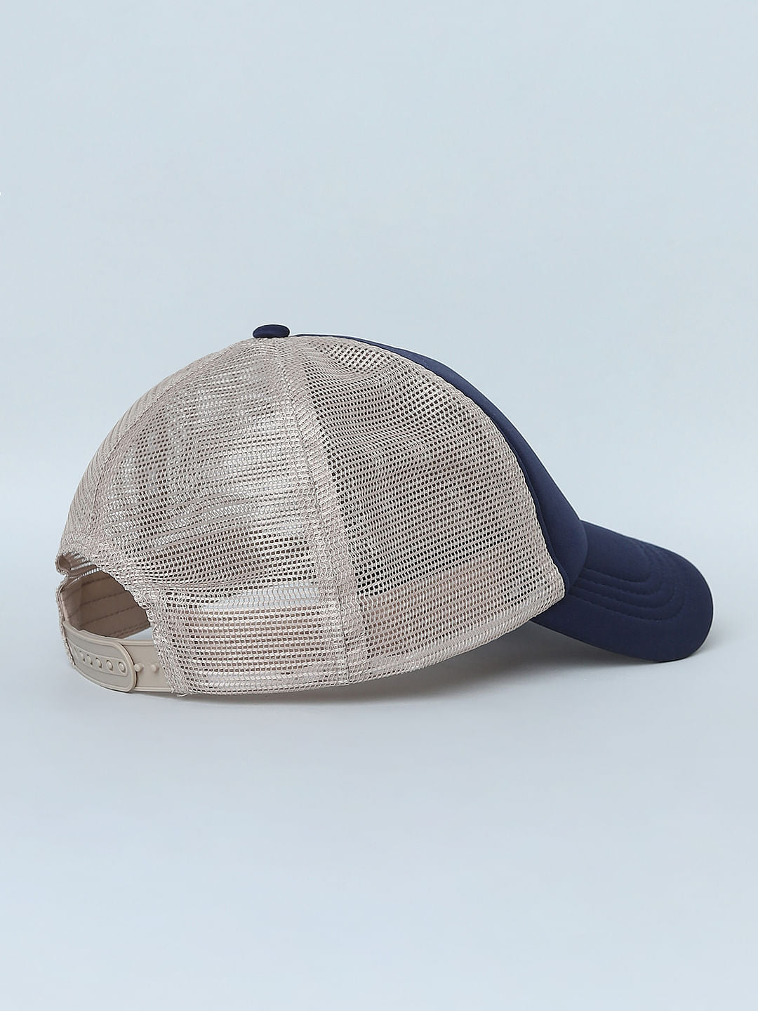 Blue Patch Branding Mesh Baseball Cap