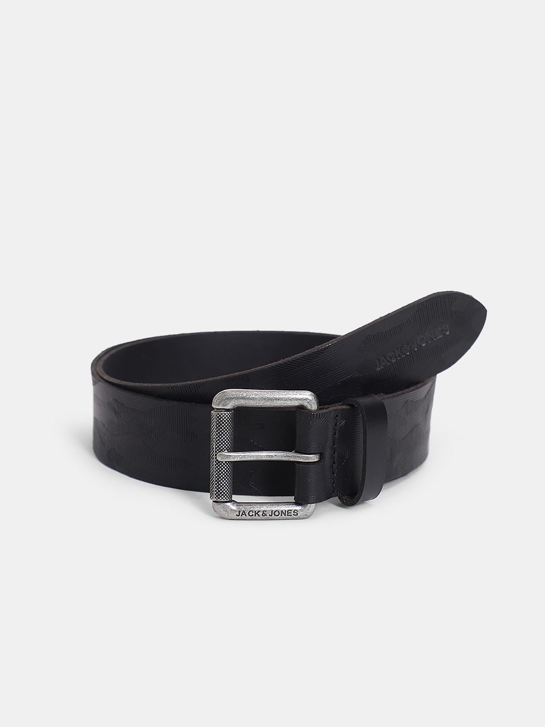 Black Leather Belt - 32