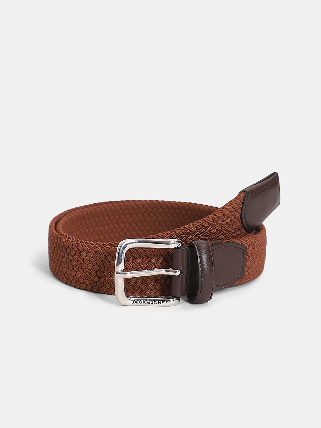 Brown Braided Belt - 32