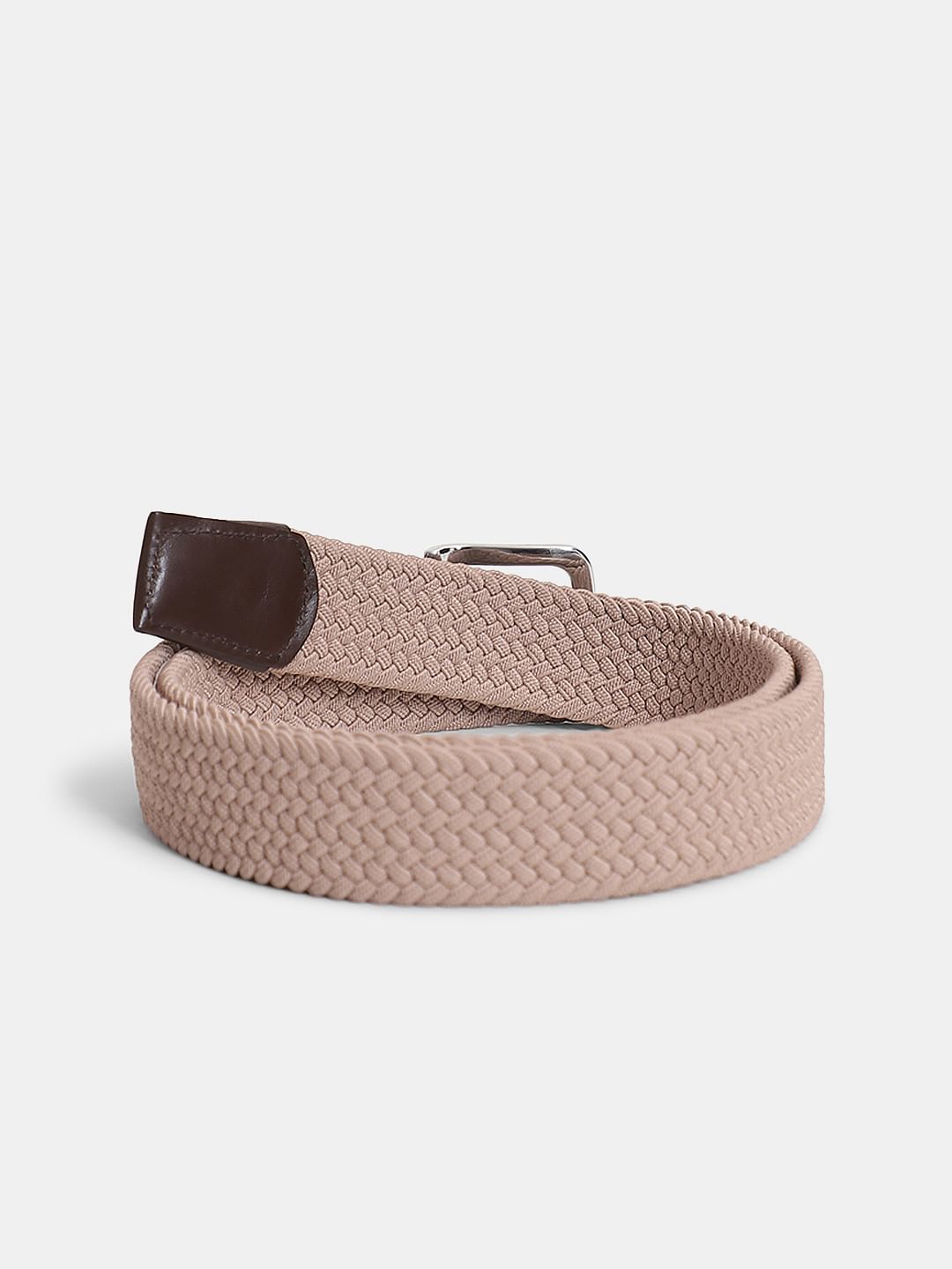 Light Brown Braided Belt
