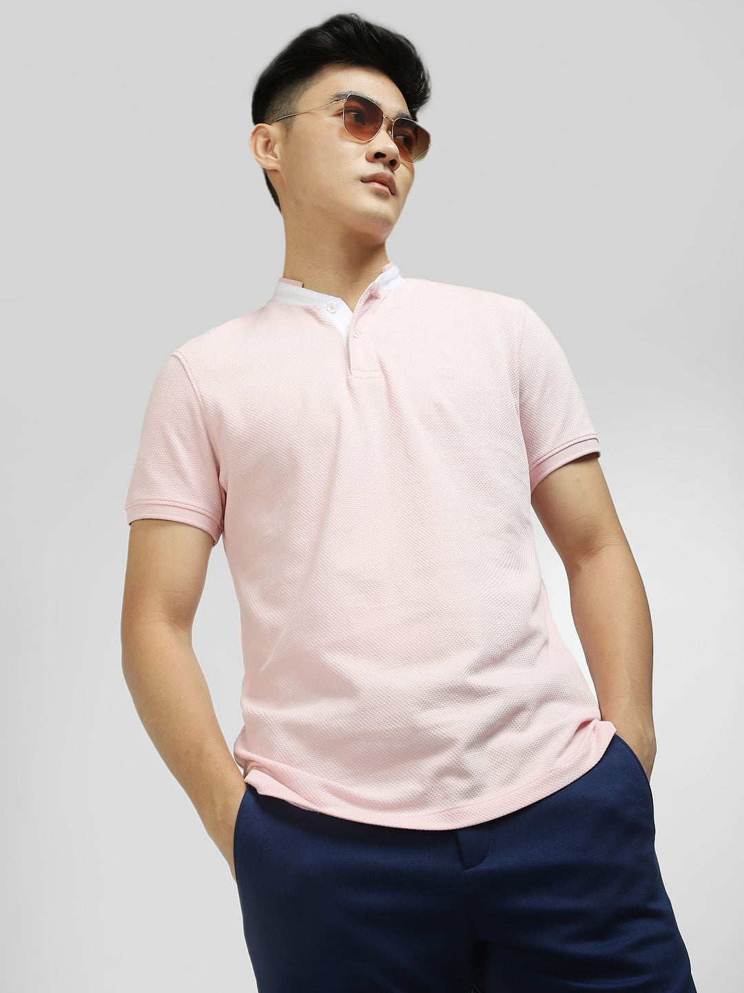 Light Pink Polo T-shirt - S