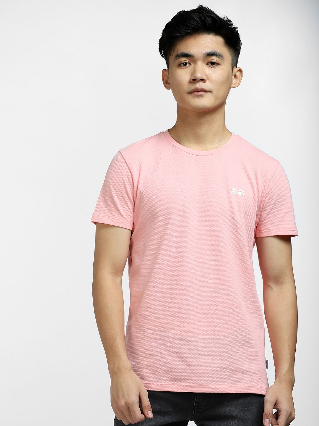 Light Pink Crew Neck T-shirt
