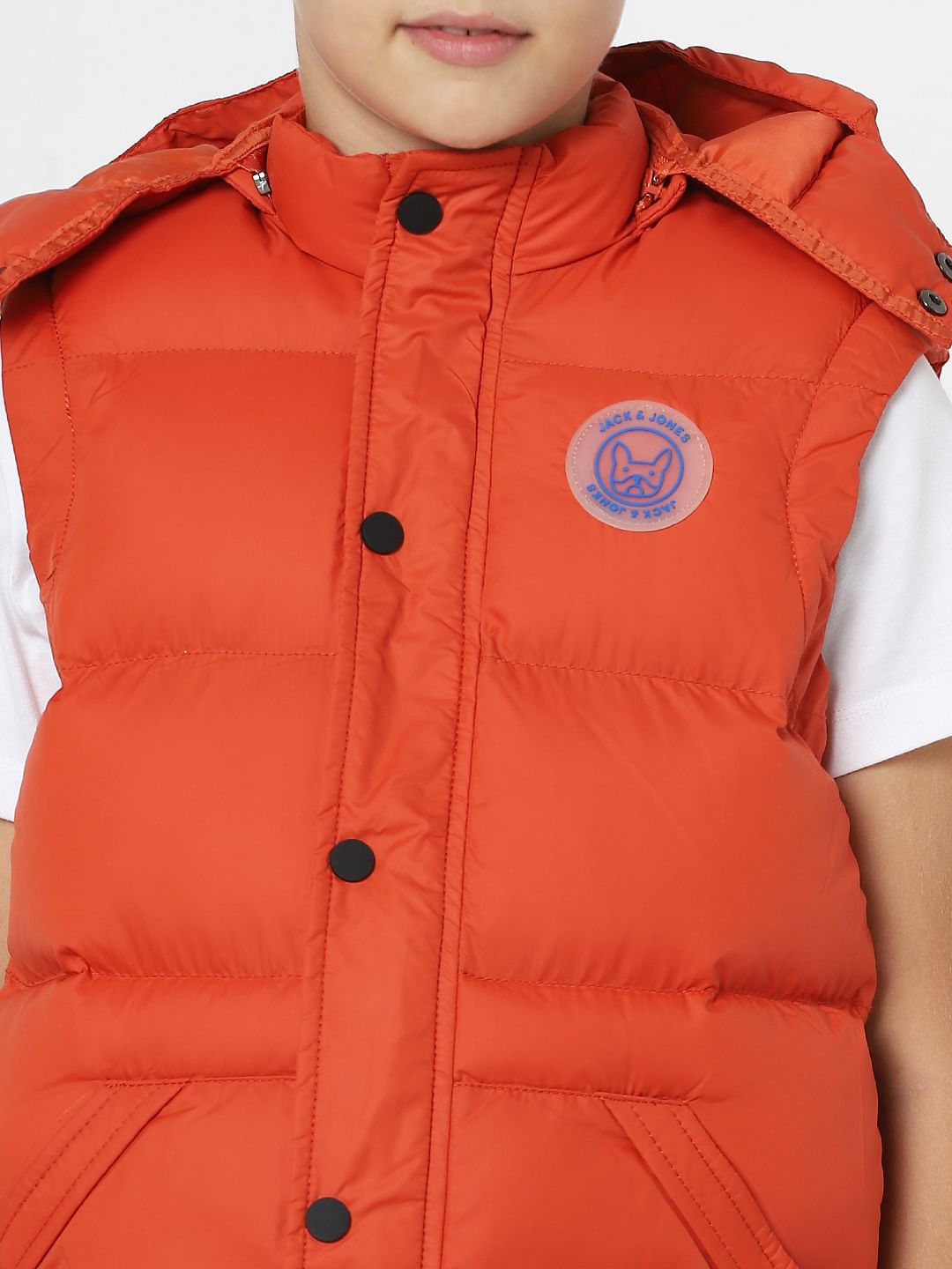 Boys Red Puffer Vest