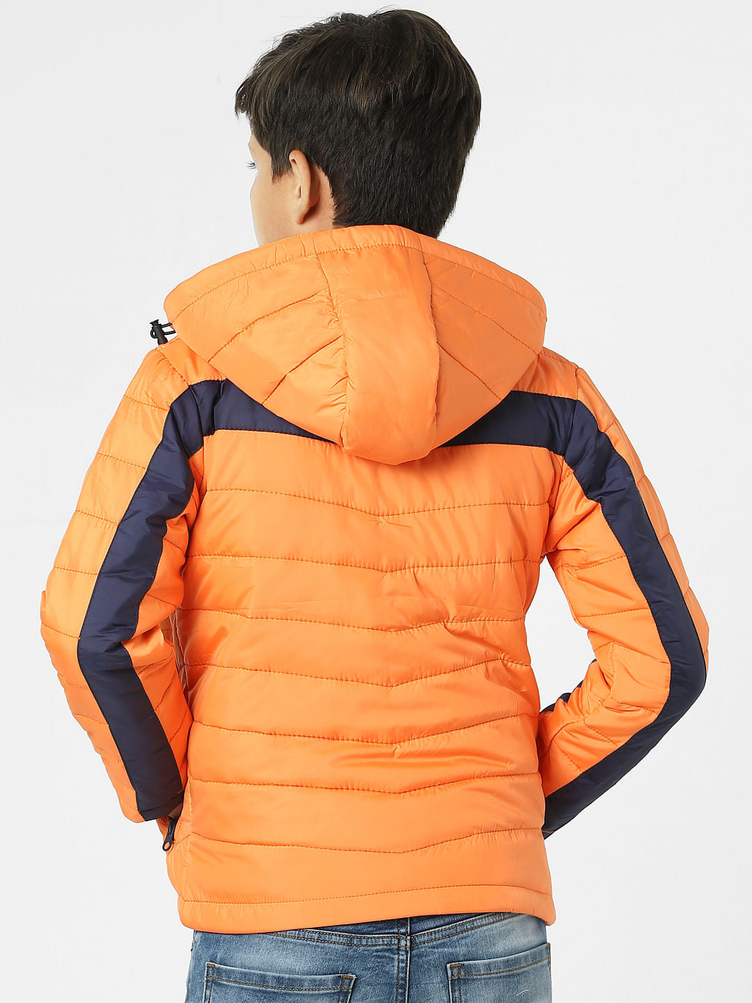 Orange Hooded Jacket