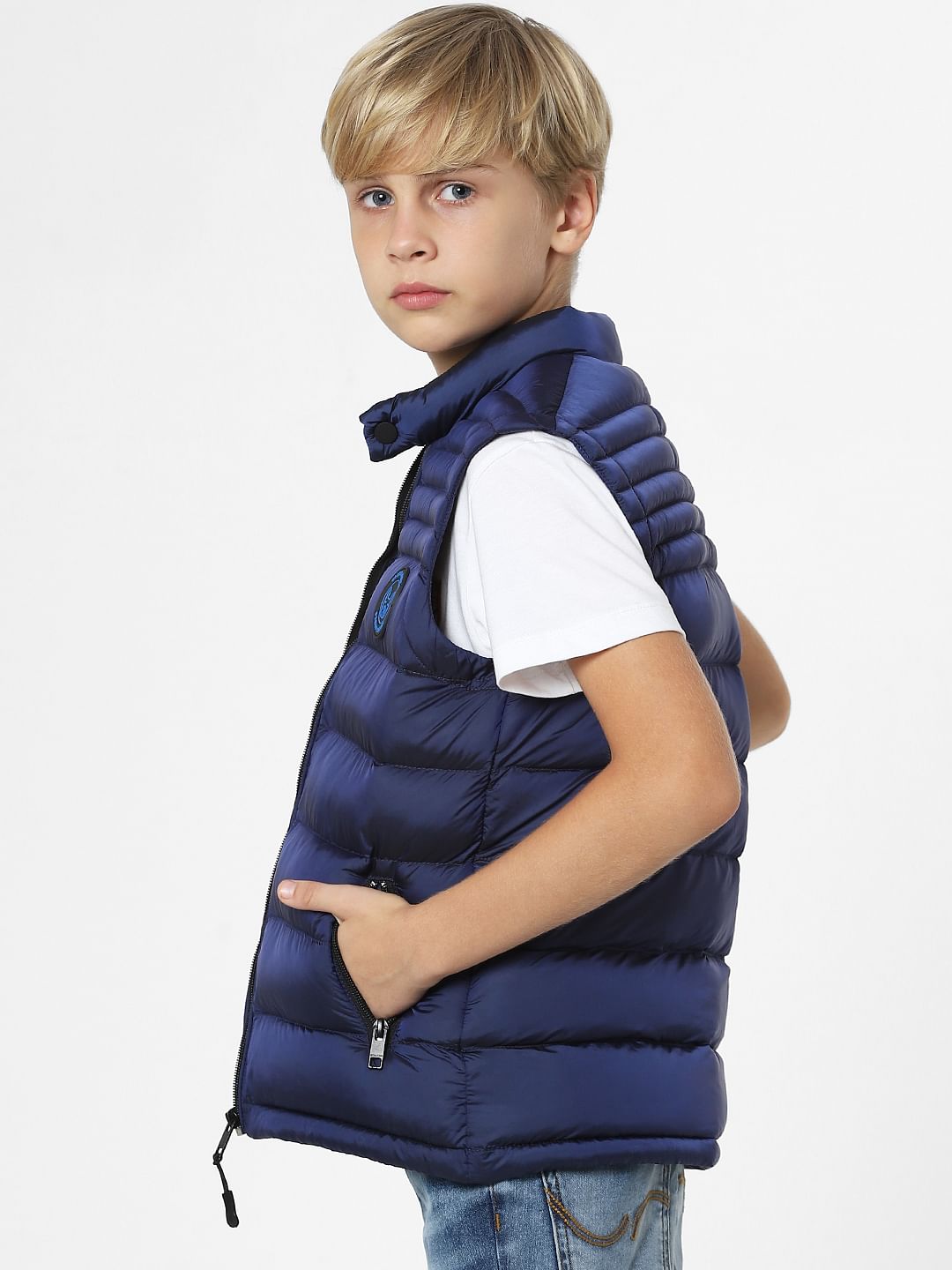 Boys Navy Blue Puffer Jacket