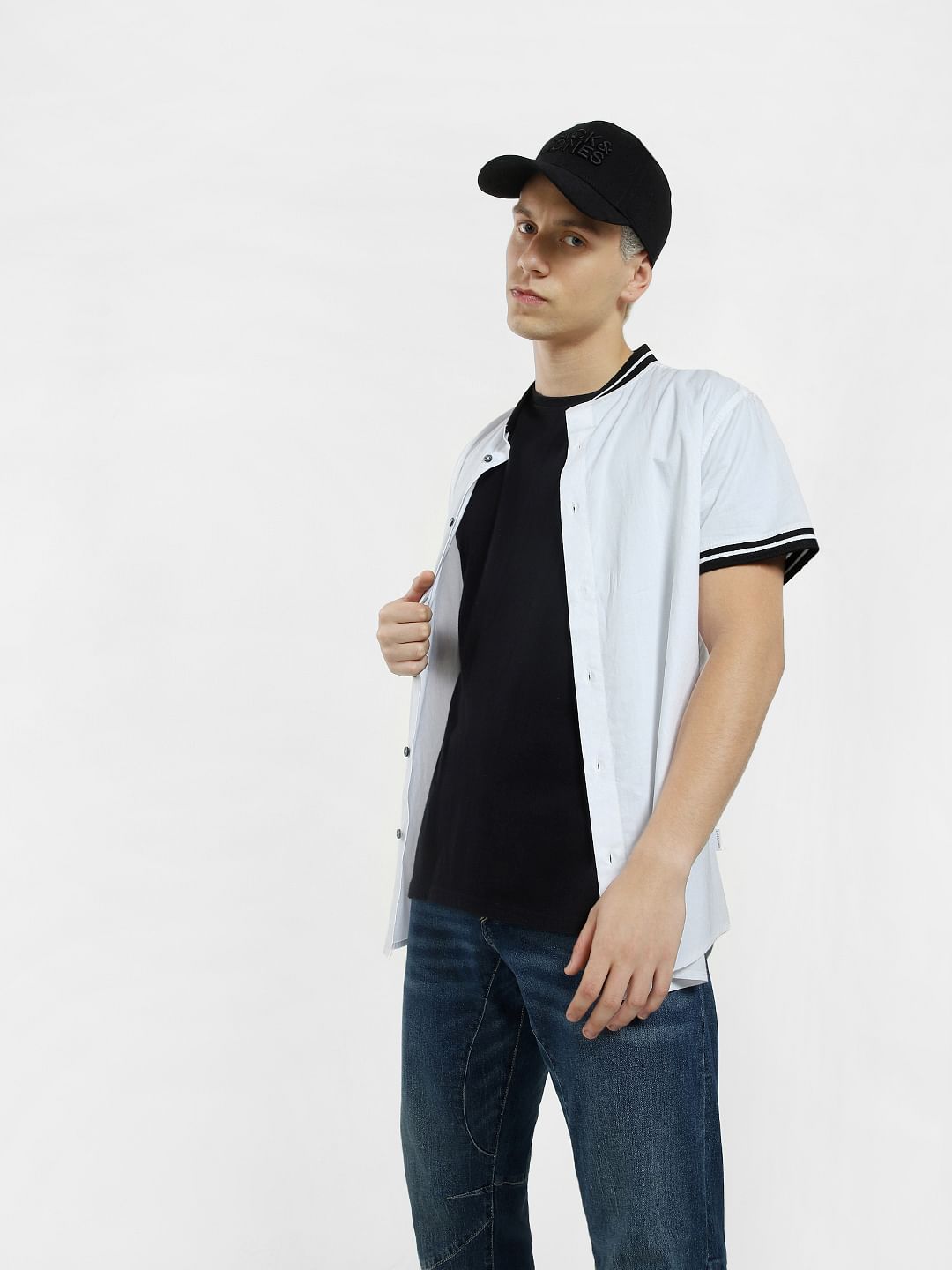 White Short Sleeves Shirt - S