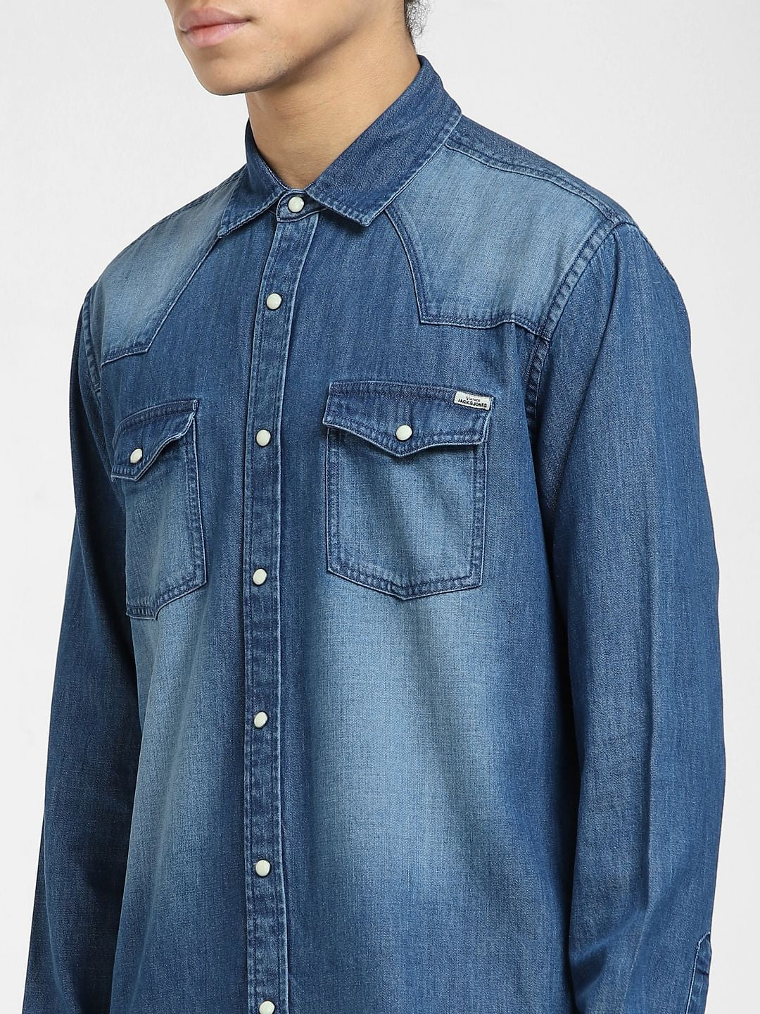 Dark Blue Denim Full Sleeves Shirt
