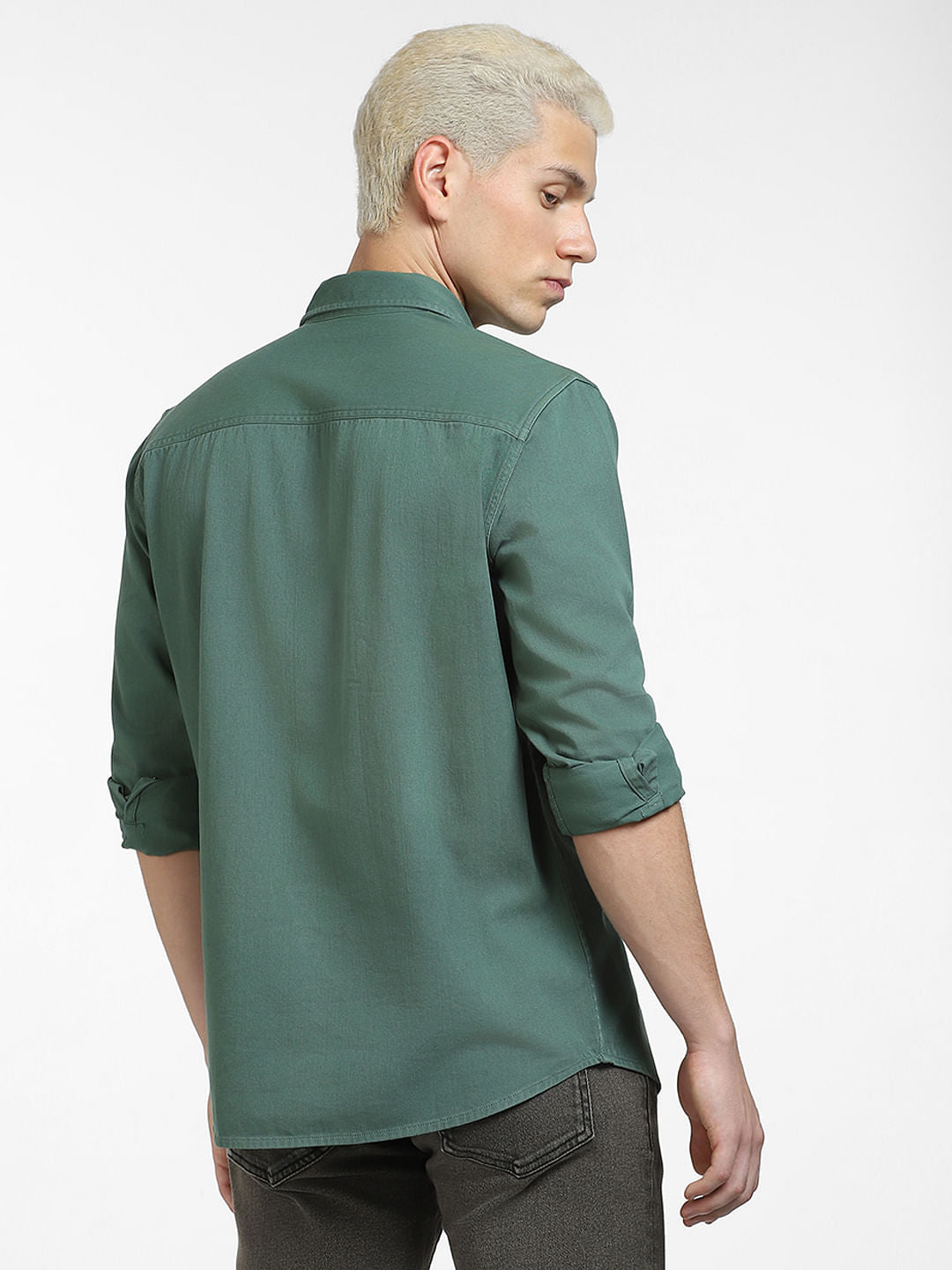 Green Full Sleeves Shirt