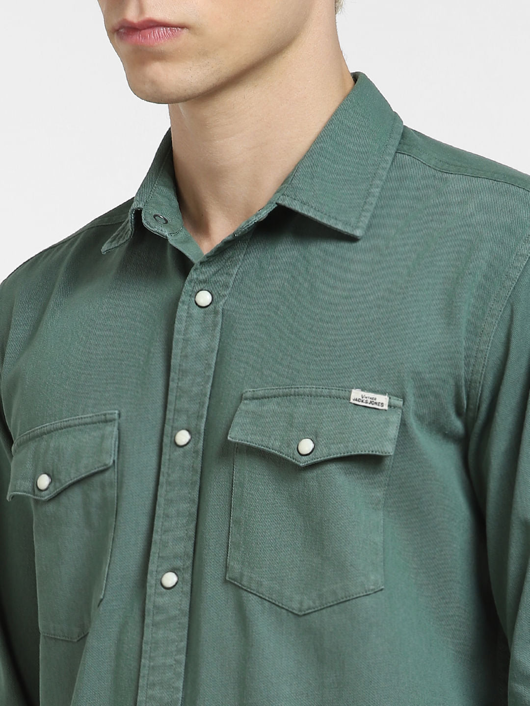 Green Full Sleeves Shirt