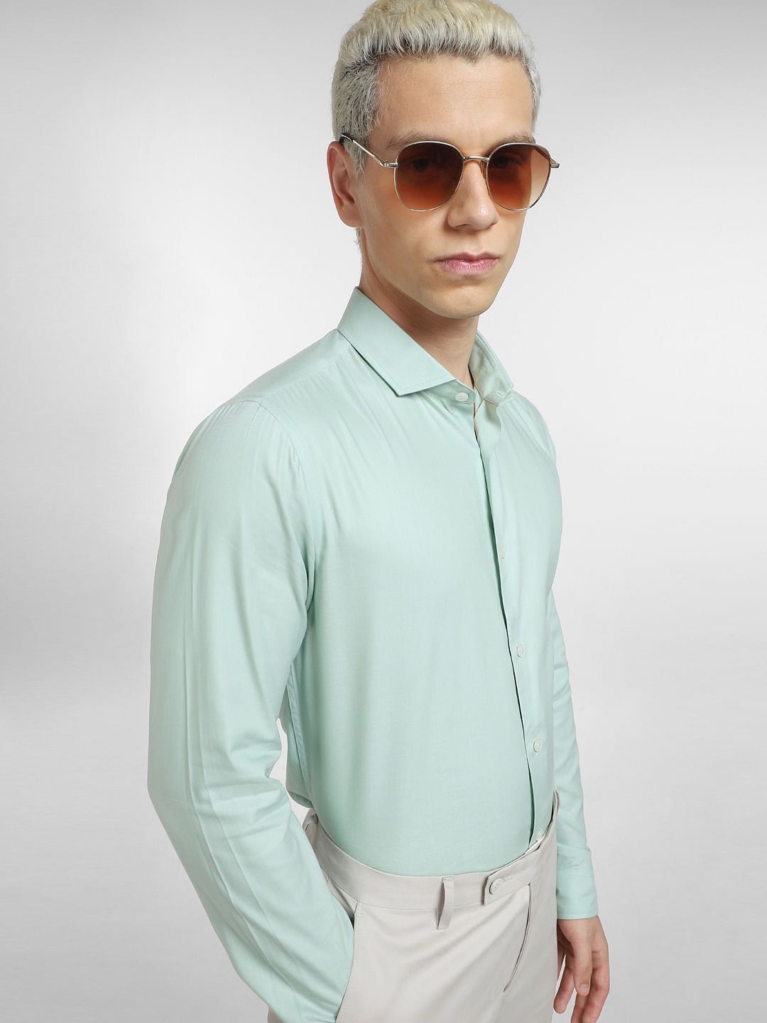 Green Full Sleeves Shirt