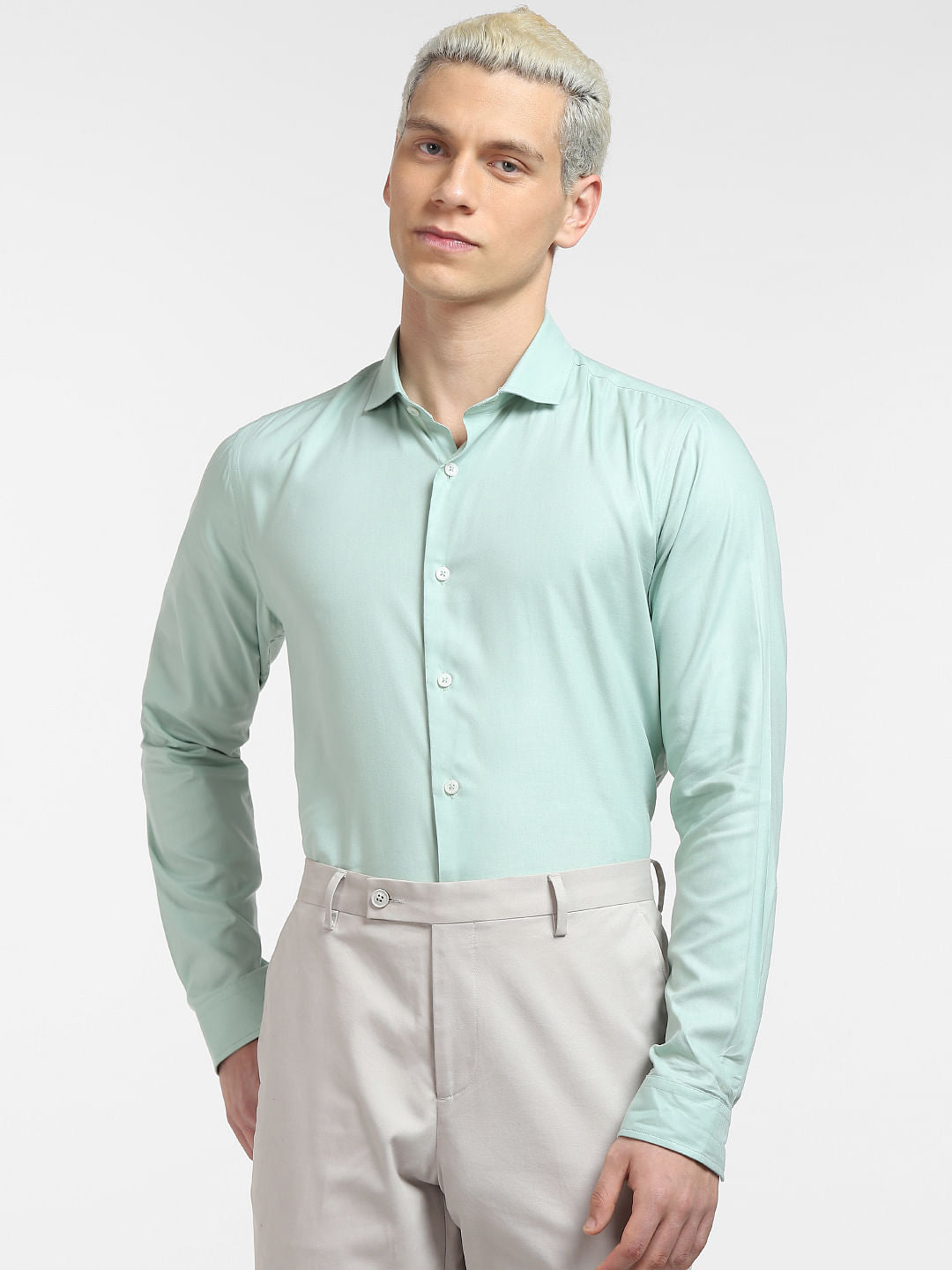 Green Full Sleeves Shirt