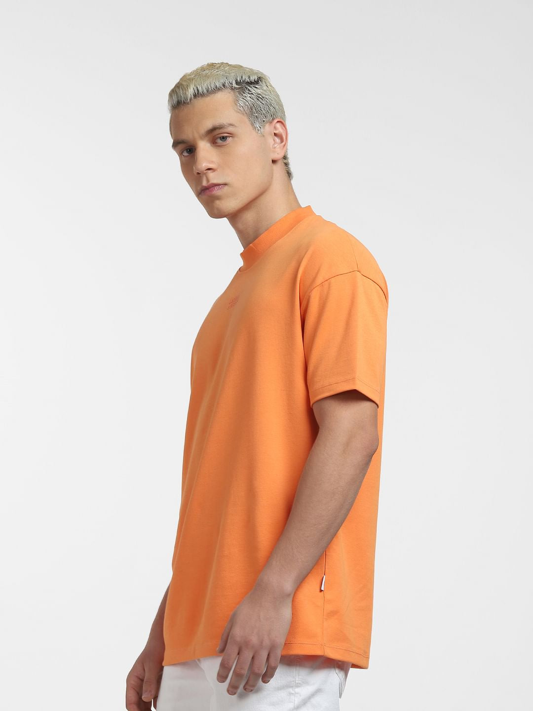 Orange Crew Neck T-shirt