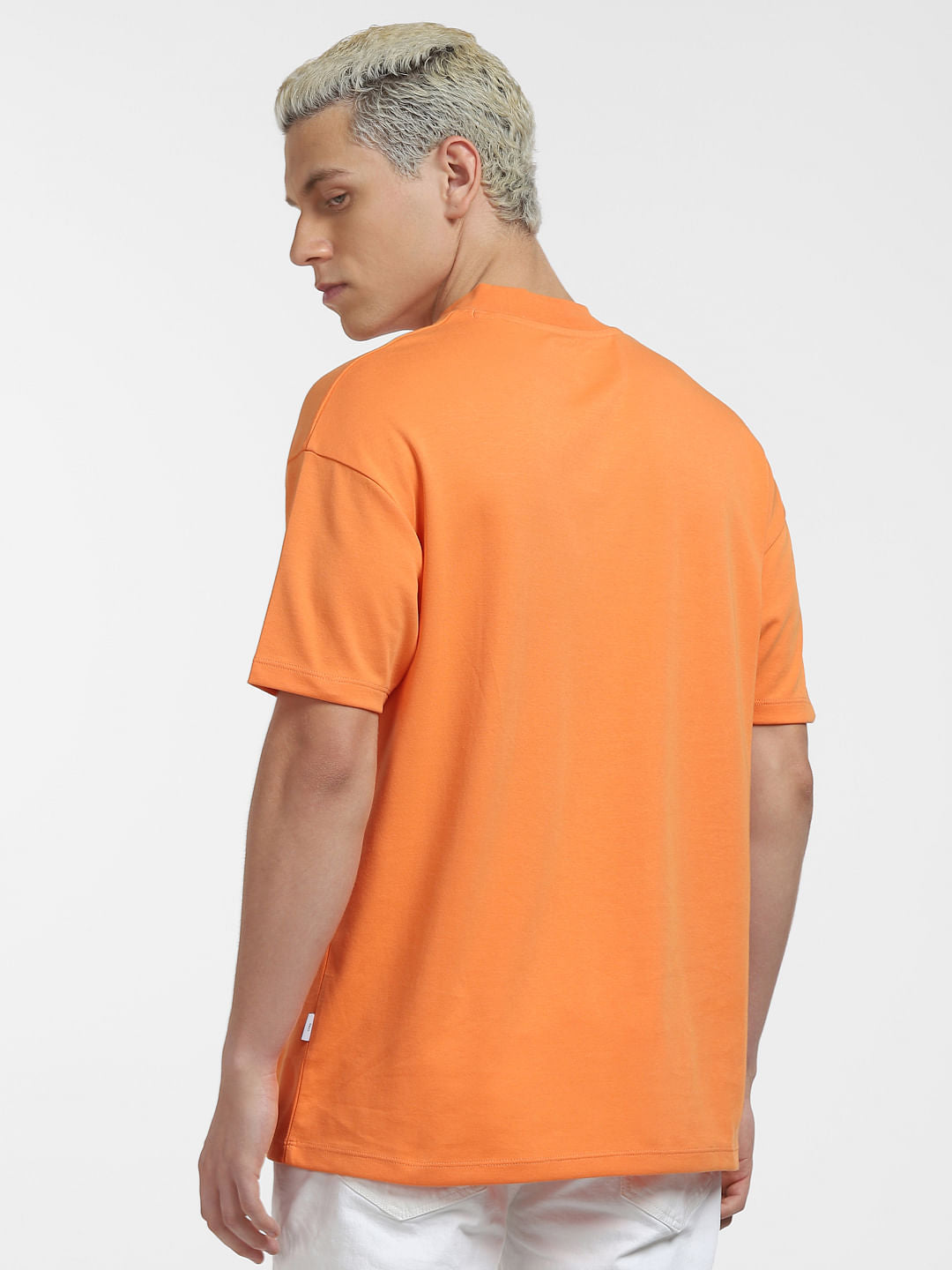 Orange Crew Neck T-shirt