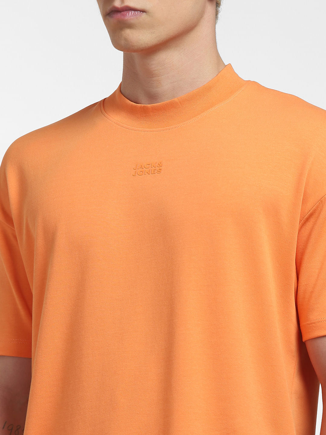 Orange Crew Neck T-shirt
