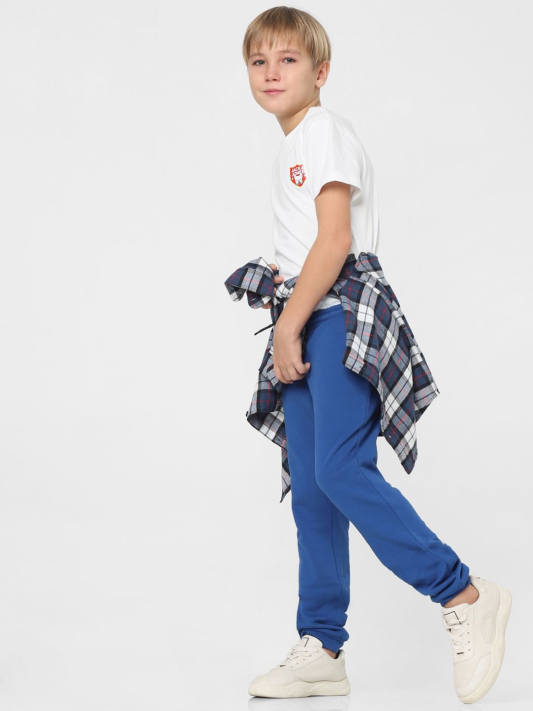 Boys Blue Mid Rise Sweatpants