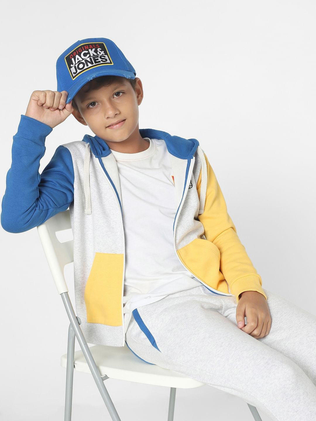 Grey Hooded Co-ord Sweatshirt - 4/5Y