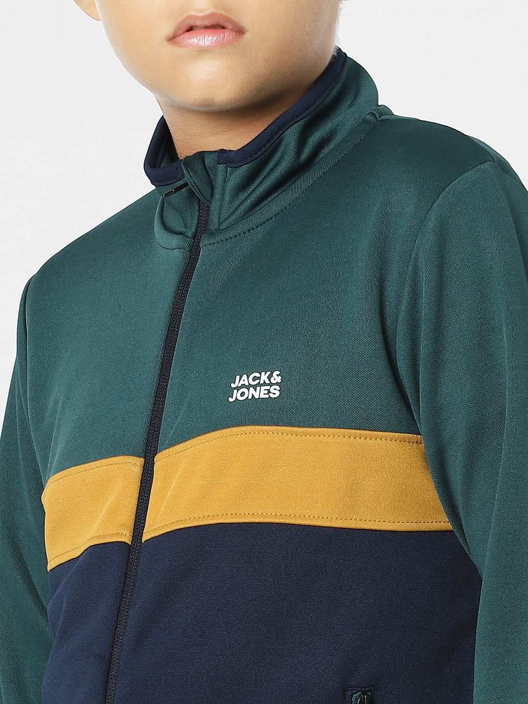 Dark Green Zip-Up Sweatshirt