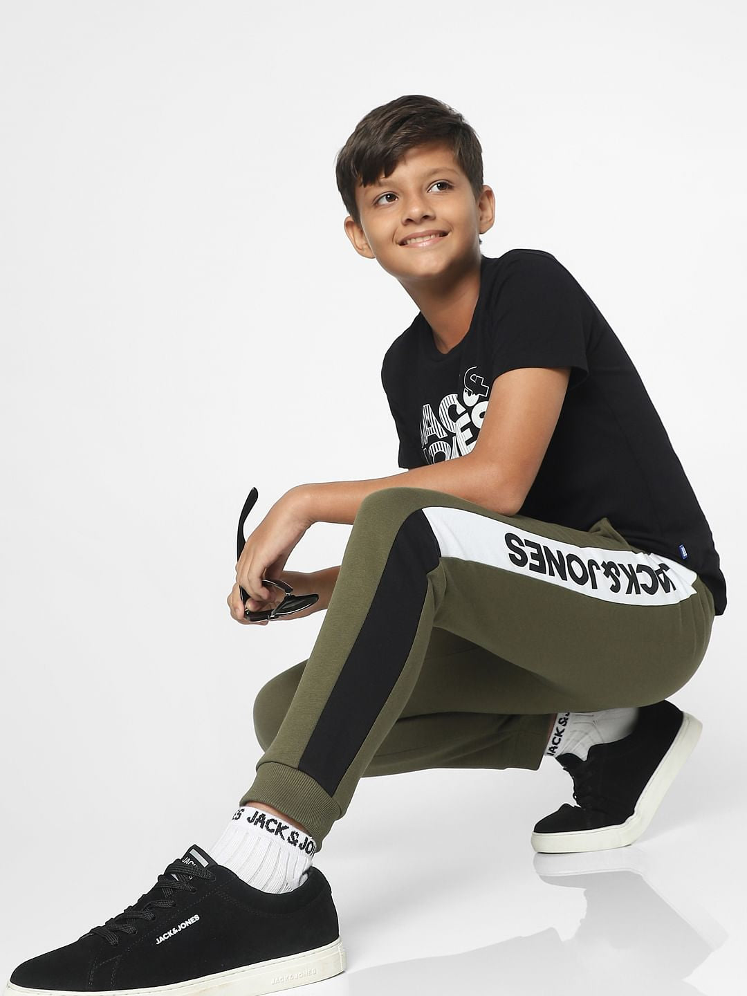 Green Mid Rise Sweatpants - 4/5Y