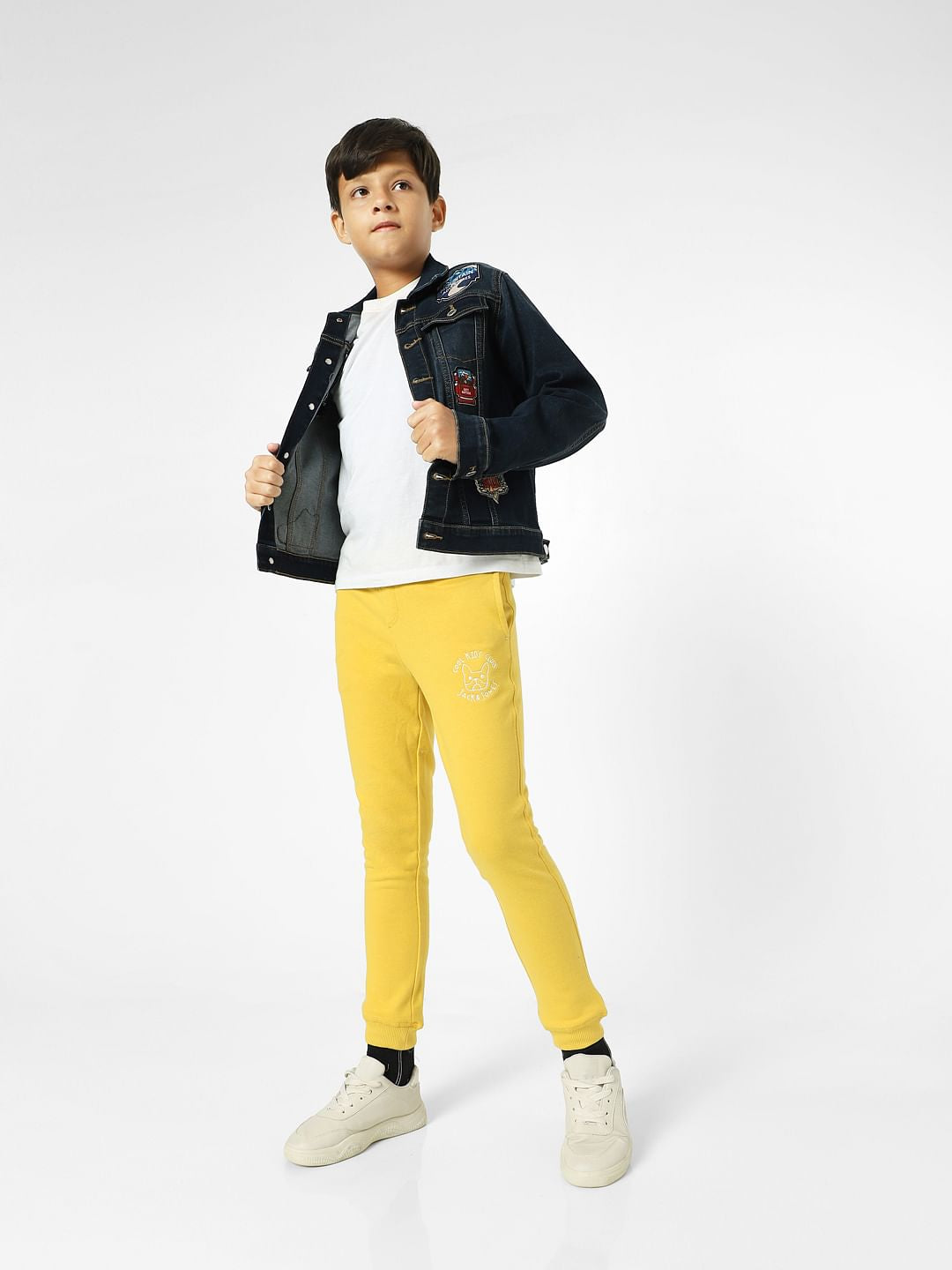 Yellow Mid Rise Sweatpants - 4/5Y