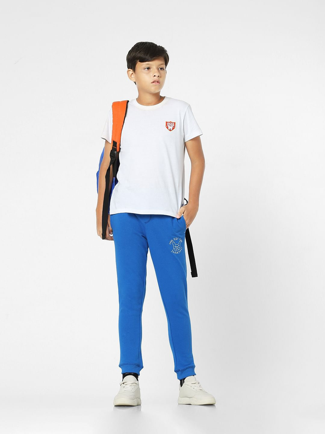 Blue Mid Rise Sweatpants - 4/5Y