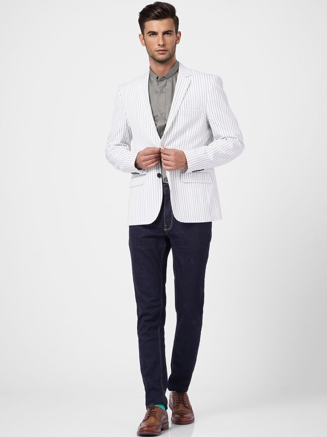 Dark Grey Full Sleeves Shirt