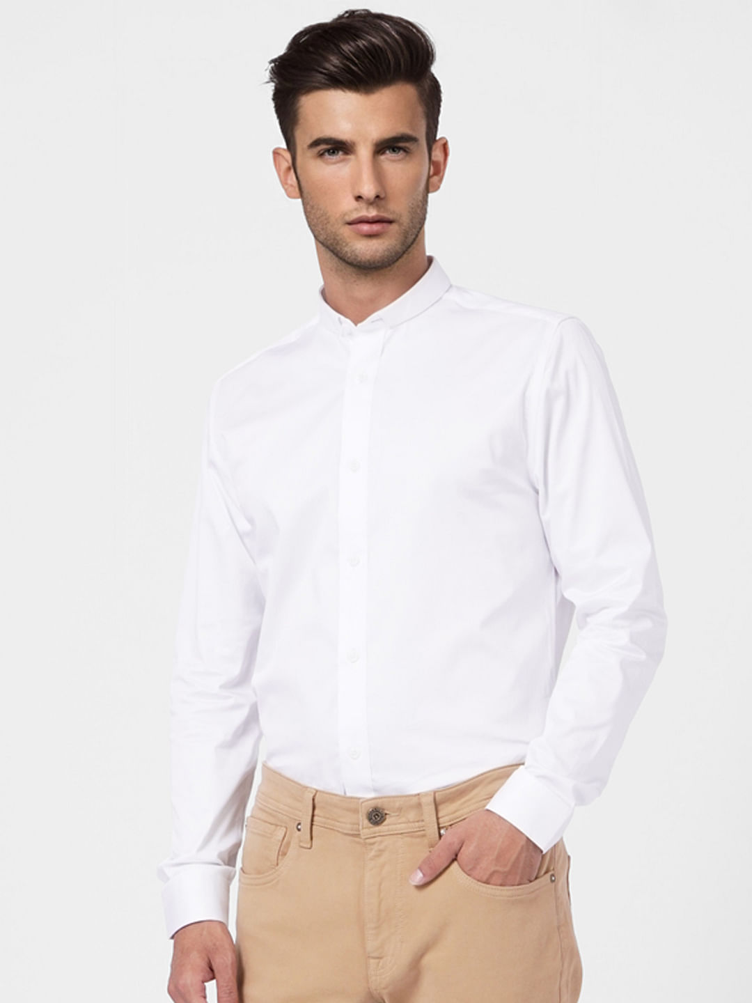 White Full Sleeves Shirt