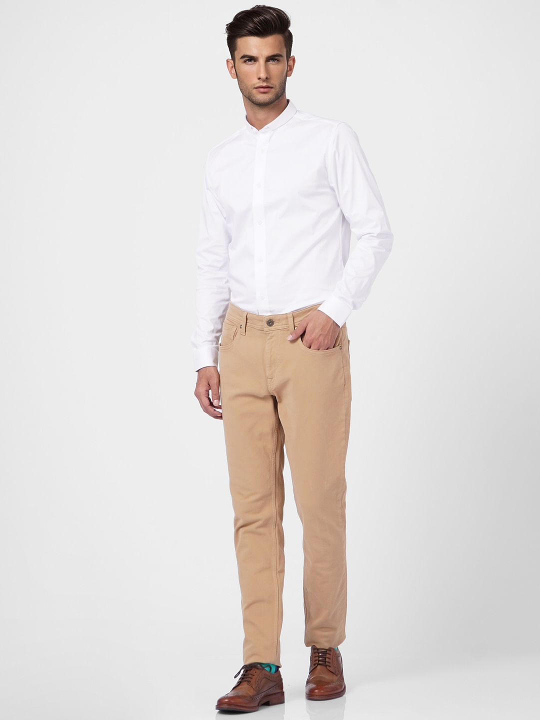 White Full Sleeves Shirt