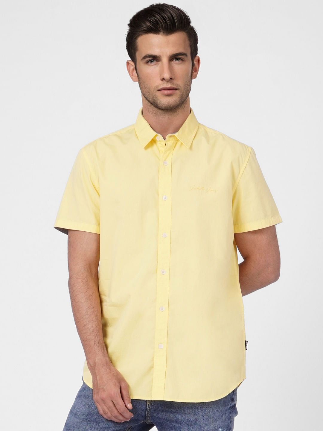 Yellow Short Sleeves Shirt