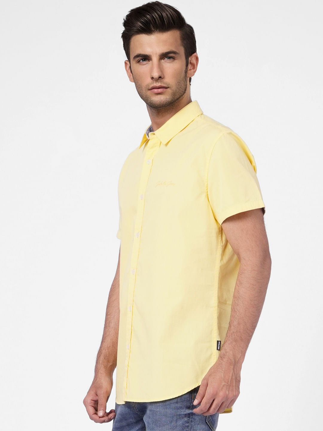 Yellow Short Sleeves Shirt