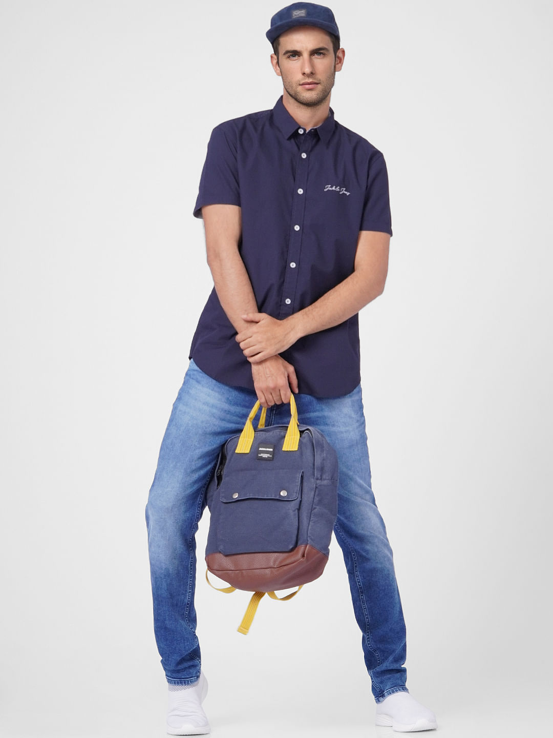 Blue Short Sleeves Shirt