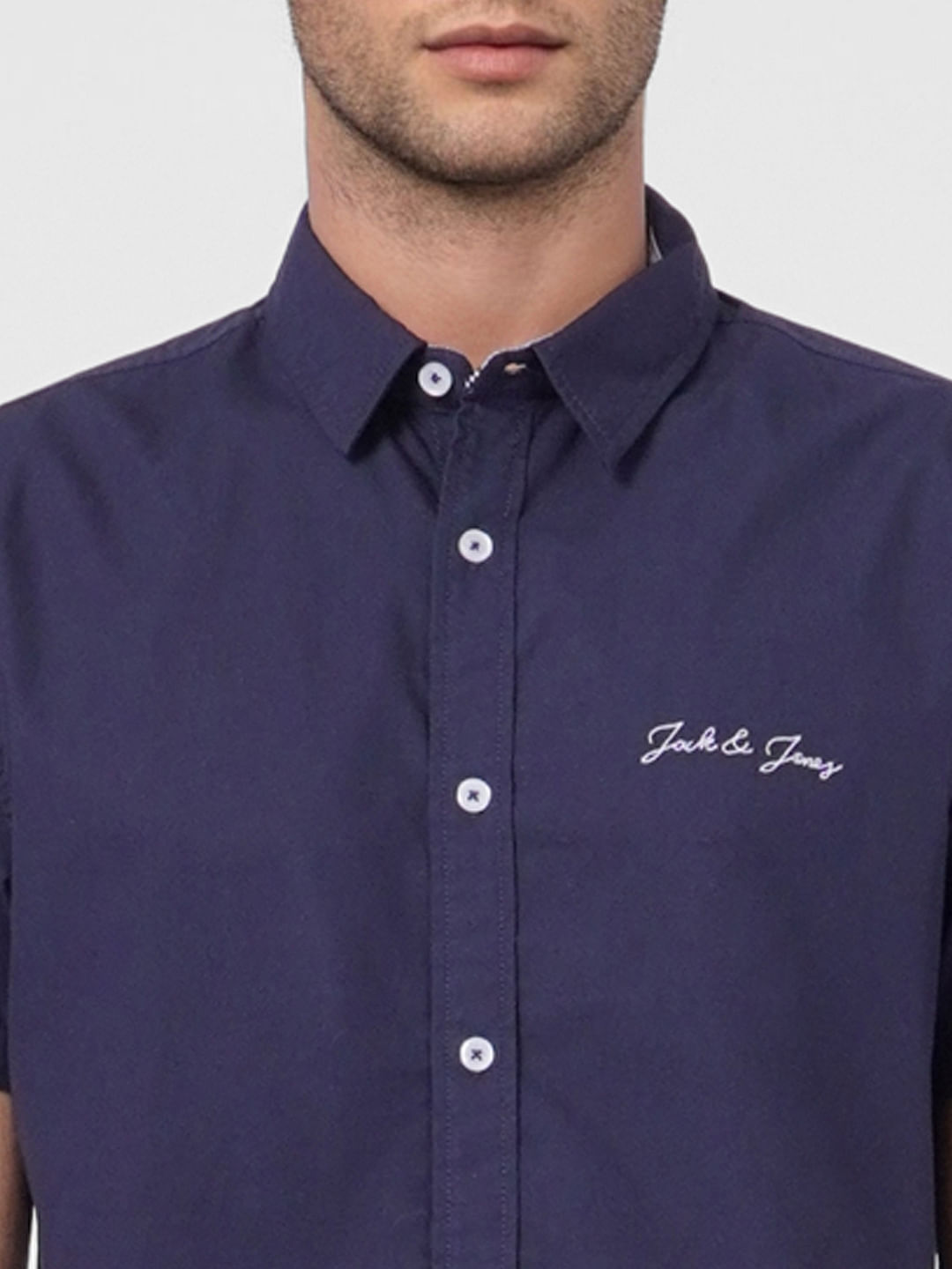 Blue Short Sleeves Shirt