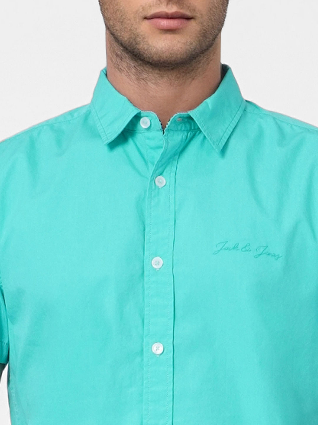 Mint Green Short Sleeves Shirt