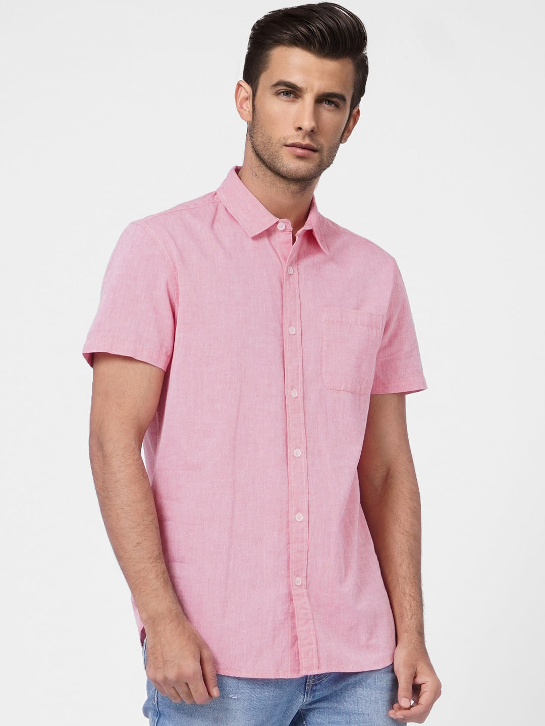Pink Short Sleeves Shirt