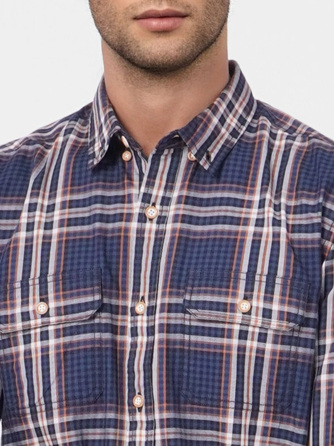 Green Check Full Sleeves Shirt