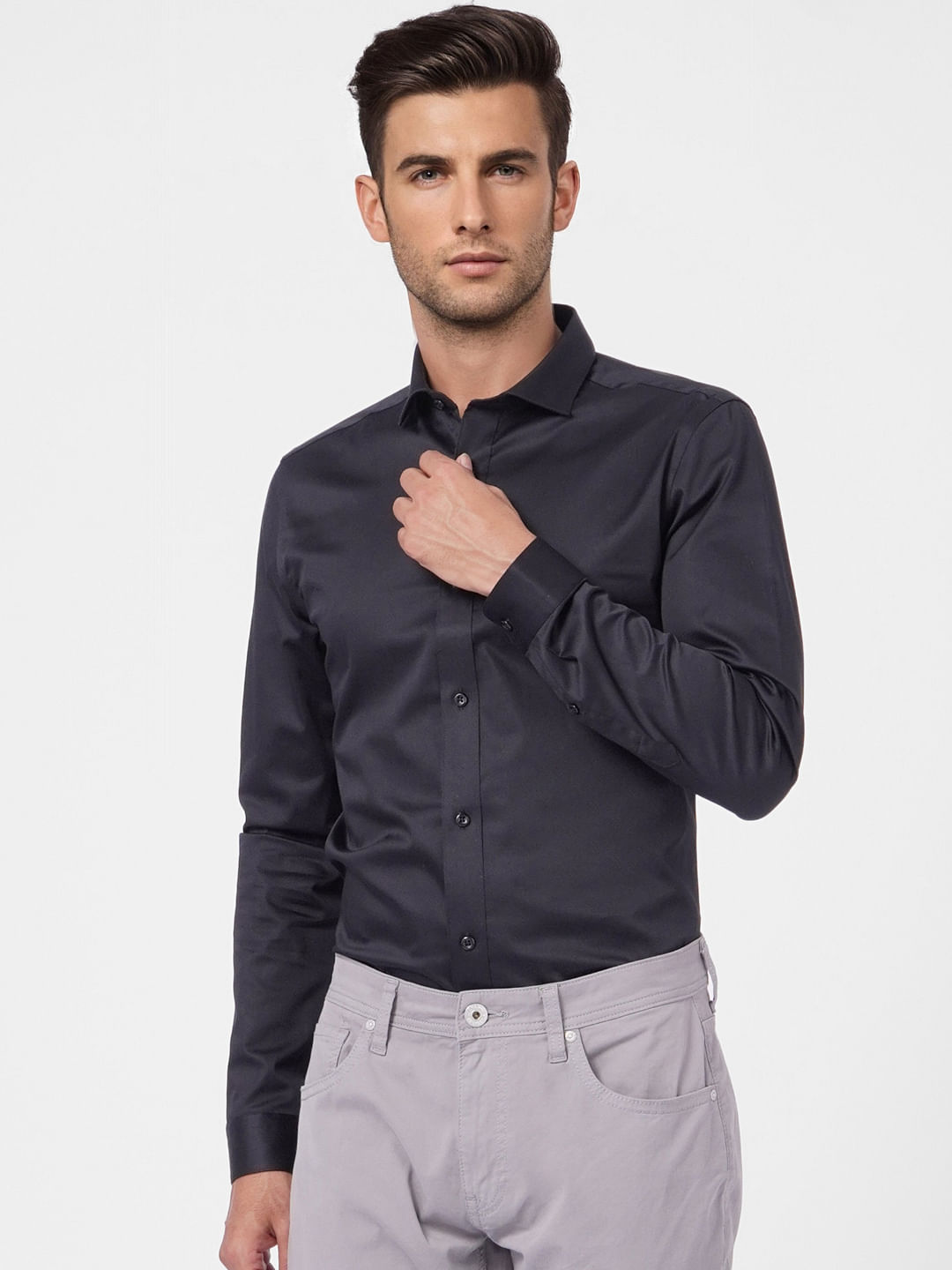Black Full Sleeves Shirt
