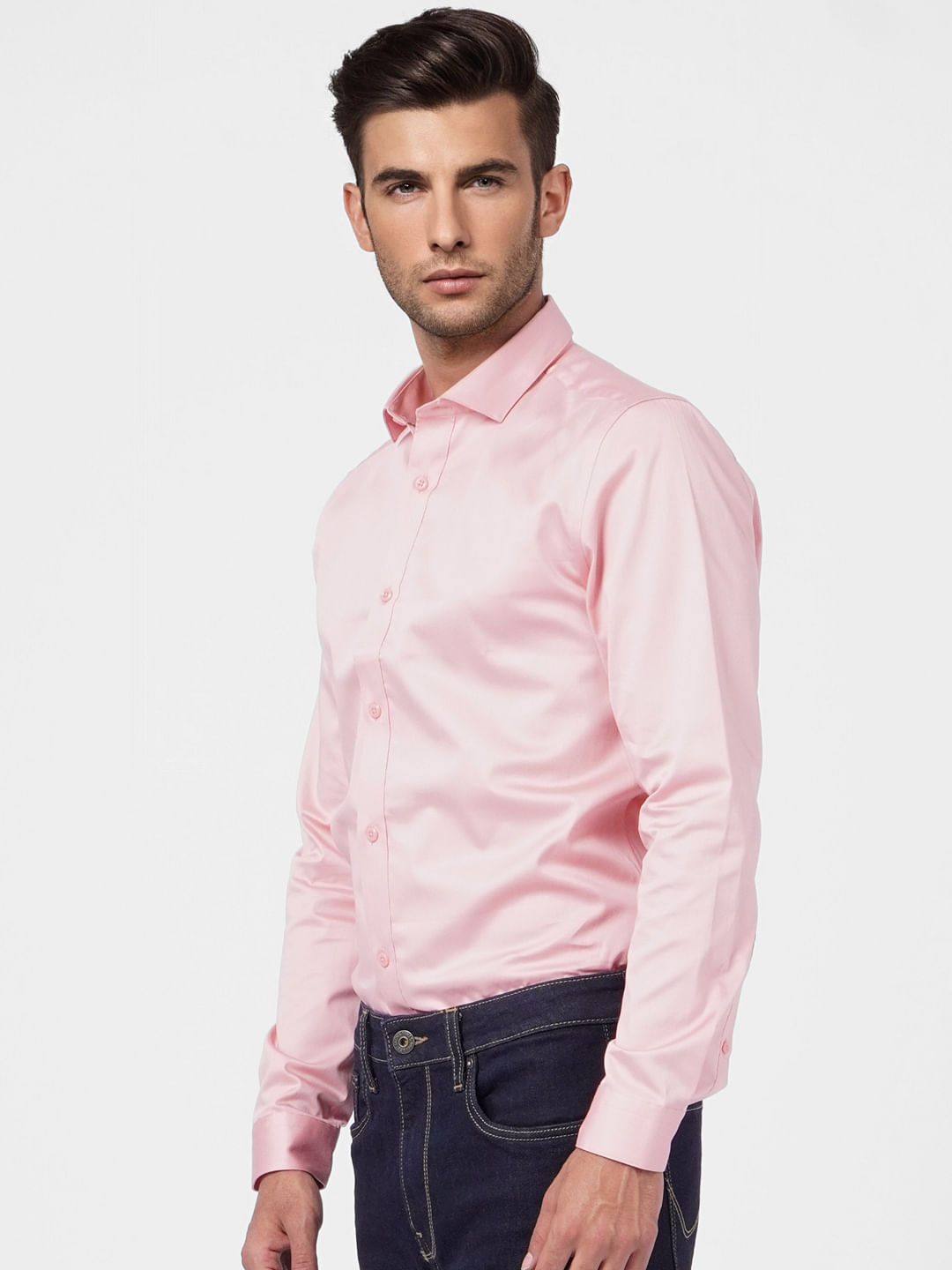 Light Pink Full Sleeves Shirt