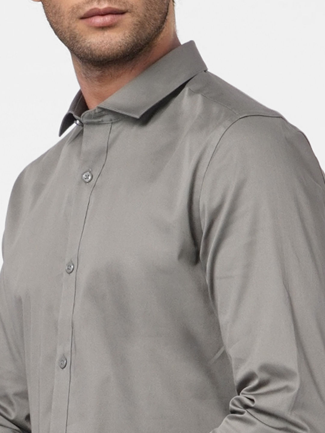Dark Grey Full Sleeves Shirt