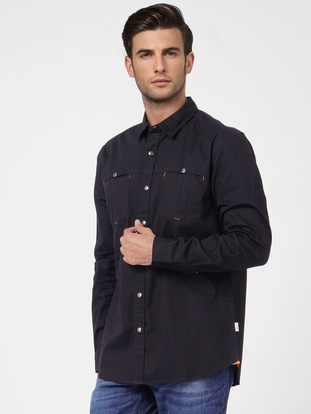 Black Full Sleeves Shirt