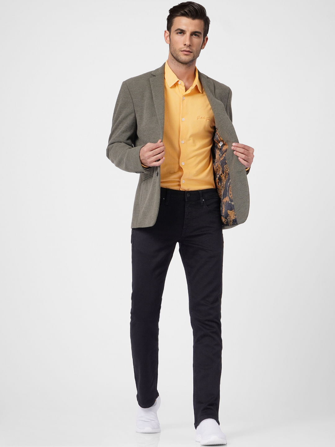 Yellow Full Sleeves Shirt - S