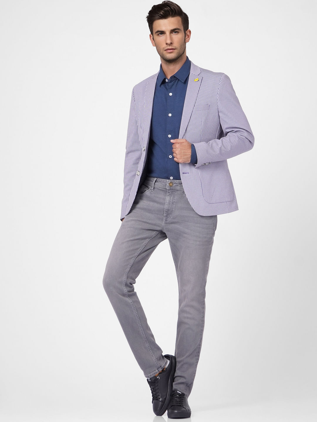 Dark Blue Full Sleeves Shirt - S