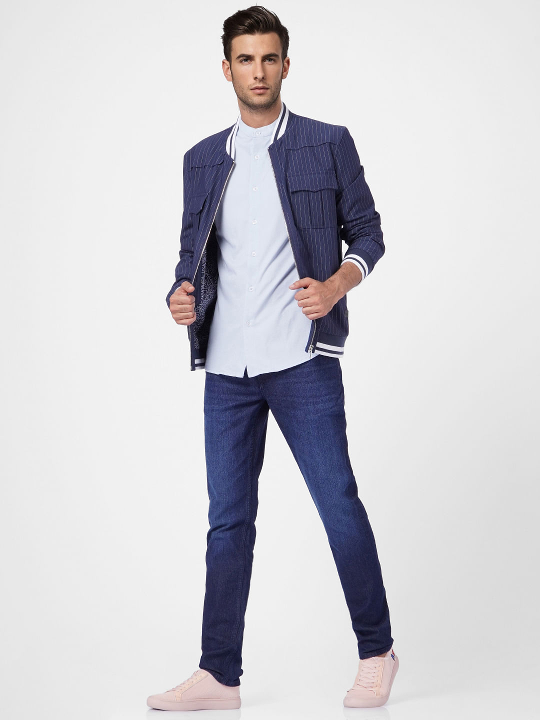 Blue Short Sleeves Shirt - S