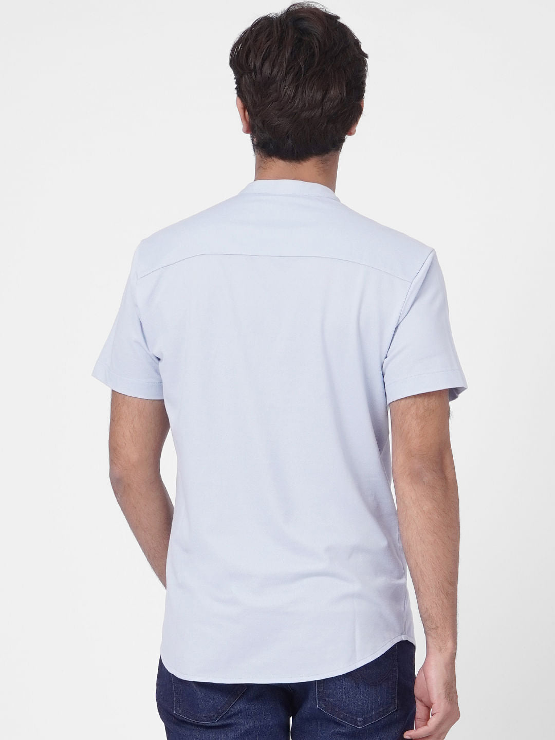 Blue Short Sleeves Shirt