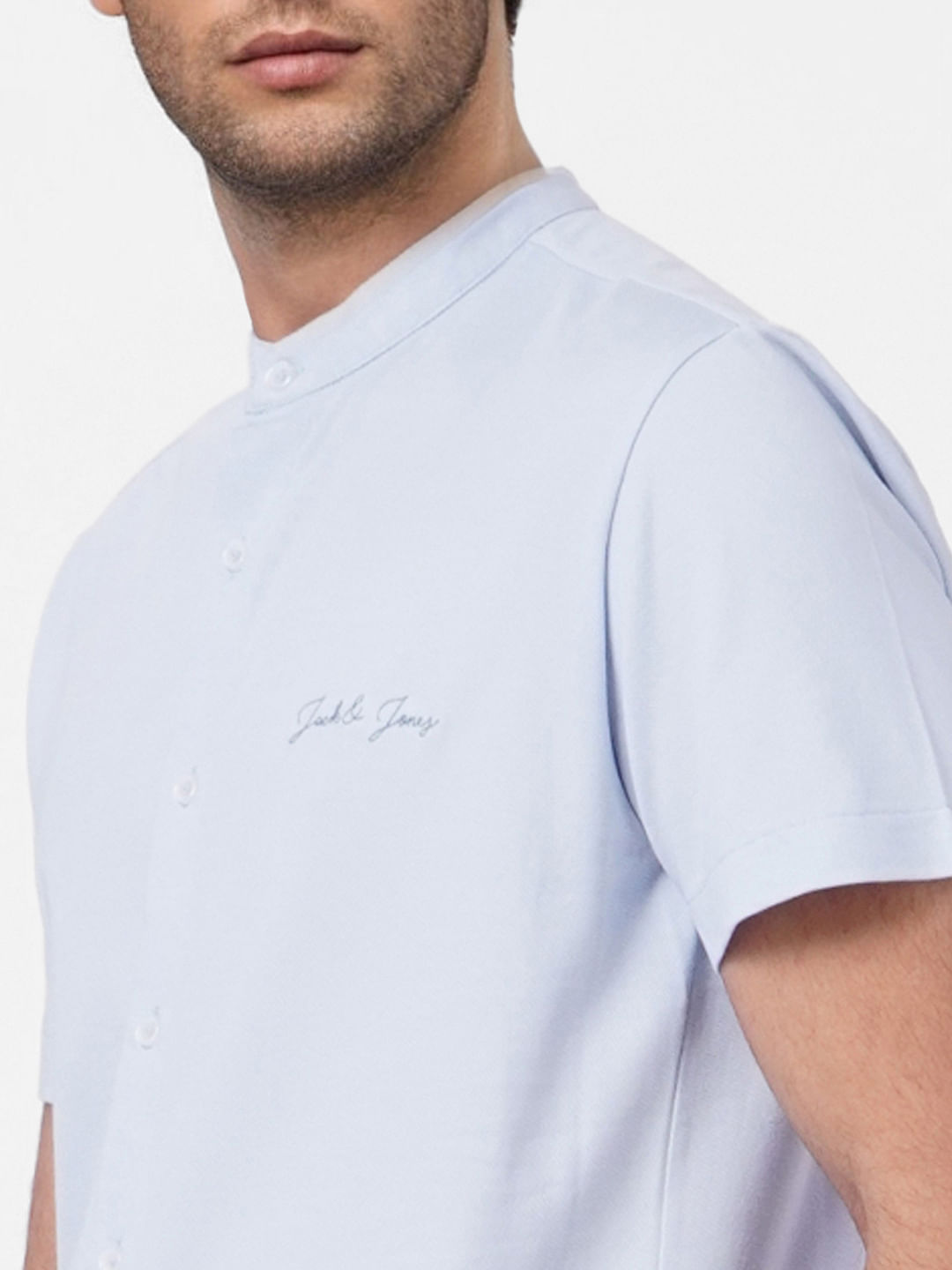 Blue Short Sleeves Shirt