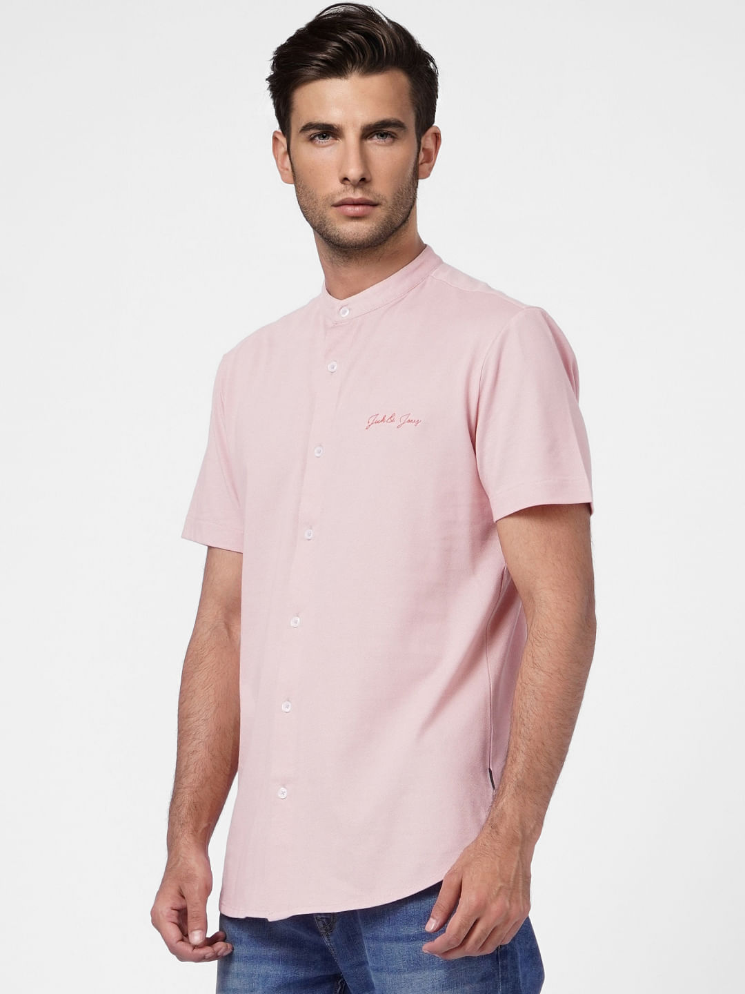 Peach Short Sleeves Shirt