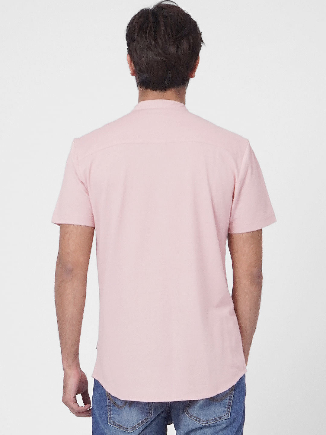 Peach Short Sleeves Shirt